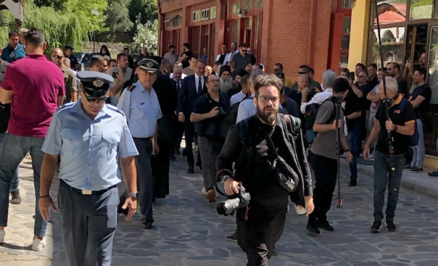 On Mount Athos Mitsotakis: I support your spiritual mission - see photos