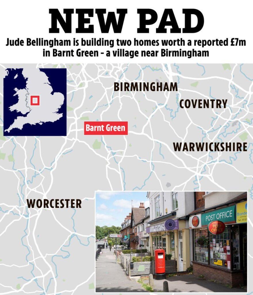 Ο Τζουντ Μπέλιγχαμ χτίζει την έπαυλη των ονείρων του στο Μπέρμιγχαμ και άλλη μία για τους γονείς του