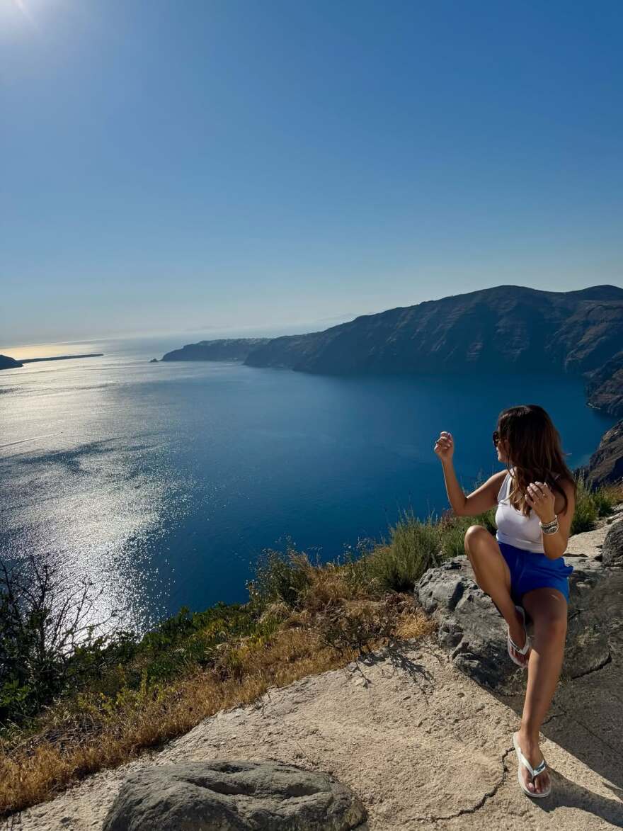 Βάσω Λασκαράκη - Λευτέρης Σουλτάτος: Το φωτογραφικό άλμπουμ των διακοπών τους από τη Σαντορίνη