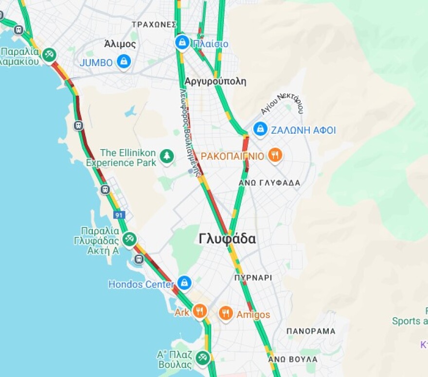 Στο κόκκινο οι δρόμοι της Αττικής - Μποτιλιάρισμα σε Κηφισό και στην Αττική οδό, δείτε πού υπάρχει κίνηση 