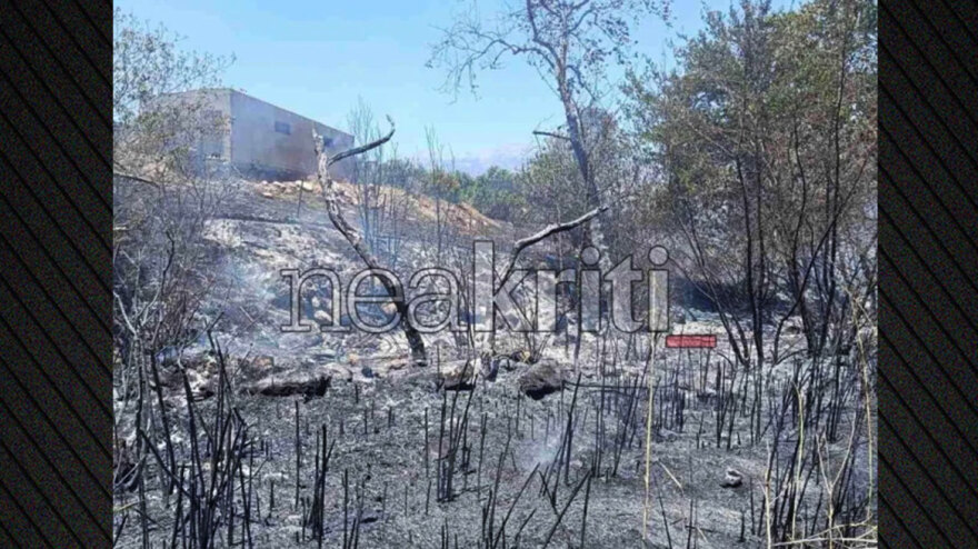 Έσβησε η φωτιά στην περιοχή Μεσαρά του Ηρακλείου Κρήτης