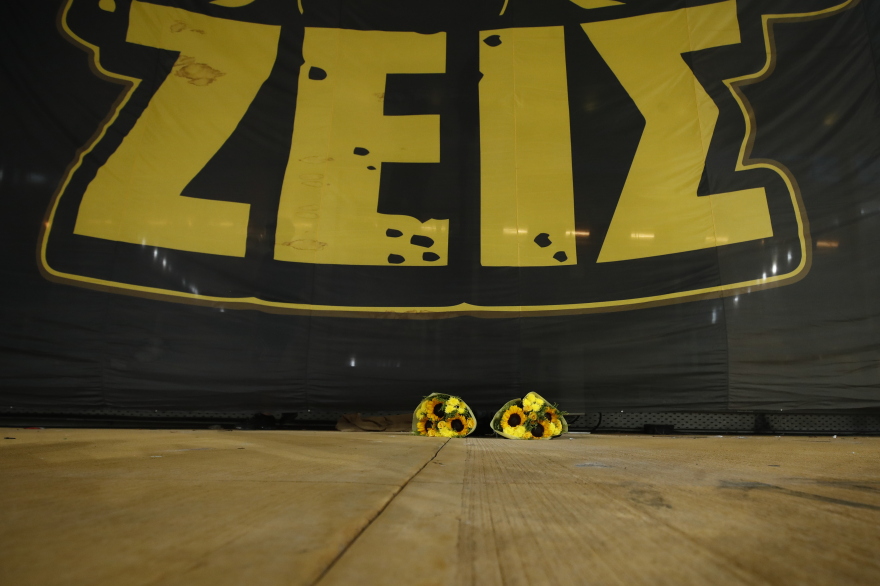 Συγκίνηση στη Νέα Φιλαδέλφεια: Η ΑΕΚ τίμησε τη μνήμη του Μιχάλη Κατσούρη - Βίντεο, φωτογραφίες 