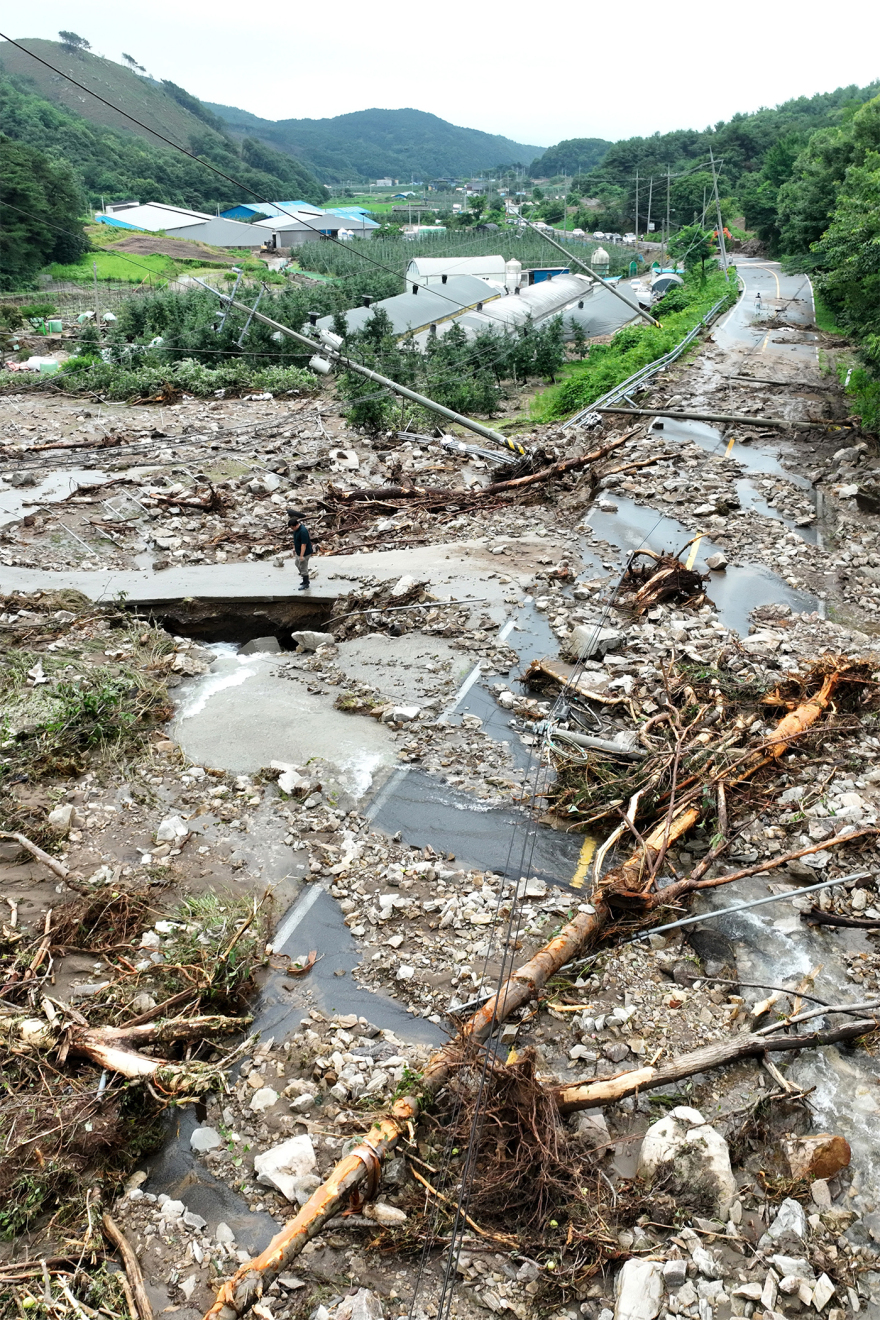 Ρεκόρ βροχοπτώσεων στη Νότια Κορέα - Δύο νεκροί
