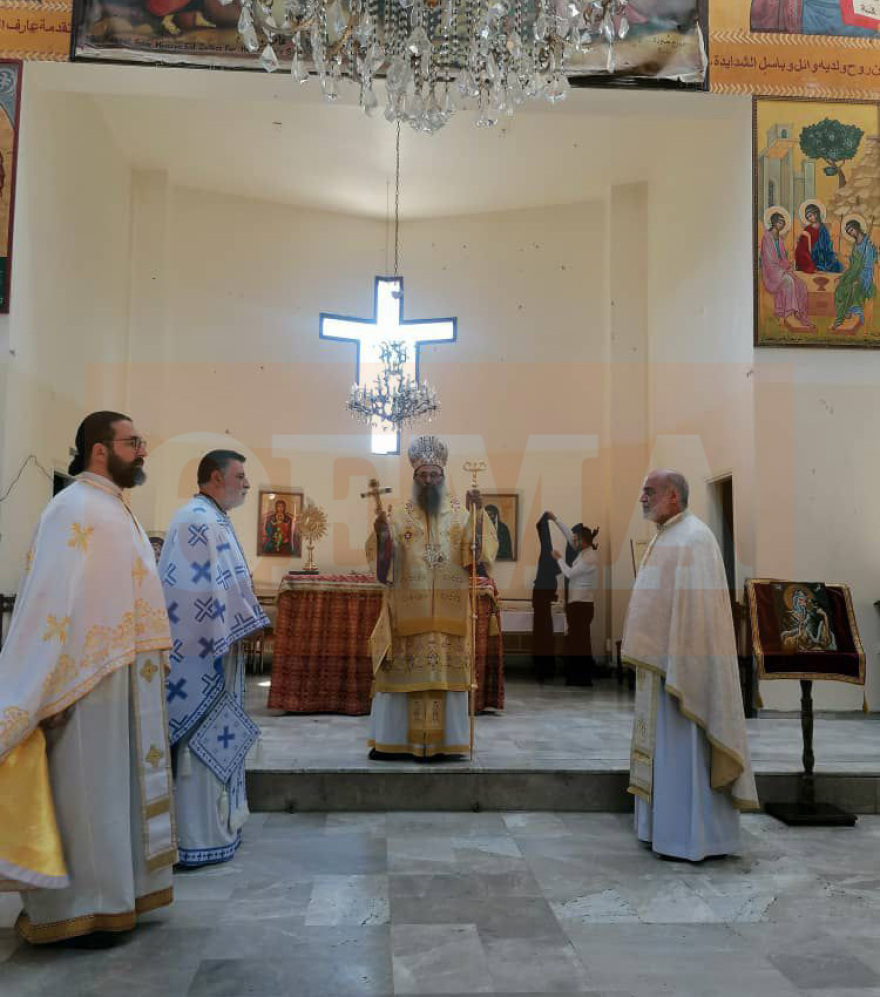 Λειτουργία ξανά στον προφήτη Ηλία στη Δαμασκό ένα μήνα μετά το αιματοκύλισμα