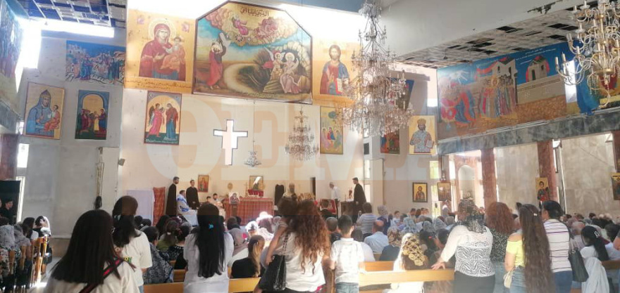 Λειτουργία ξανά στον προφήτη Ηλία στη Δαμασκό ένα μήνα μετά το αιματοκύλισμα
