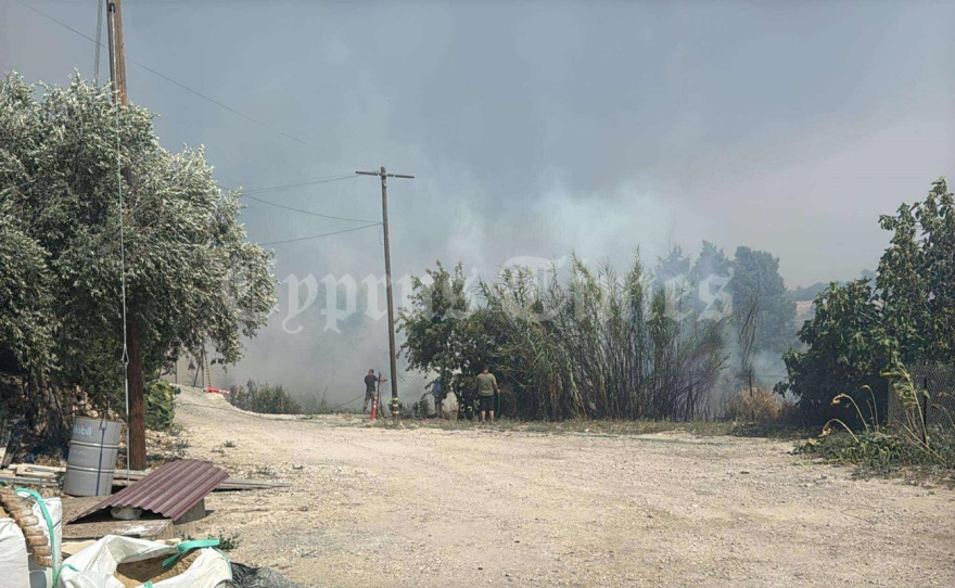 Μεγάλη φωτιά στην Κύπρο - Εκκενώνουν τα σπίτια τους οι κάτοικοι της Βάσας, δείτε βίντεο 