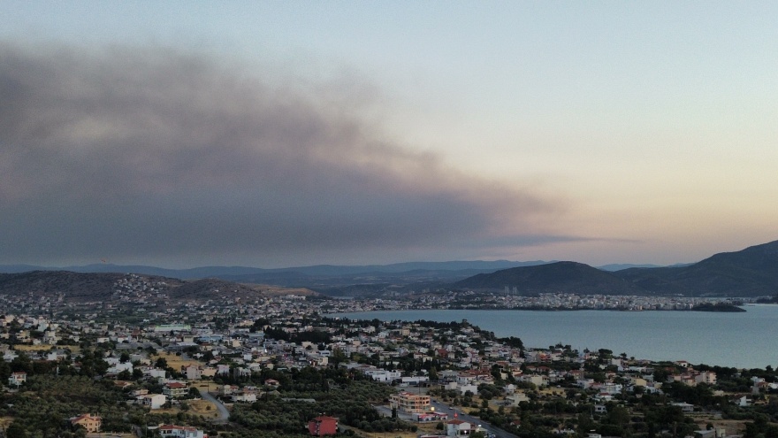 Στα περίχωρα της Χαλκίδας η φωτιά στην Εύβοια, στο κέντρο της πόλης φτάνουν οι καπνοί - Δύσκολες φωτιές σε Εύβοια, Κύθηρα, Μεσσηνία και Κρήτη fotia-euboia
