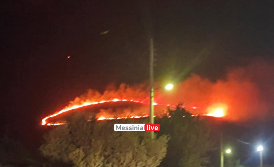 Φωτιά τώρα στη Μεταμόρφωση Μεσσηνίας - Ισχυροί άνεμοι πνέουν στην περιοχή