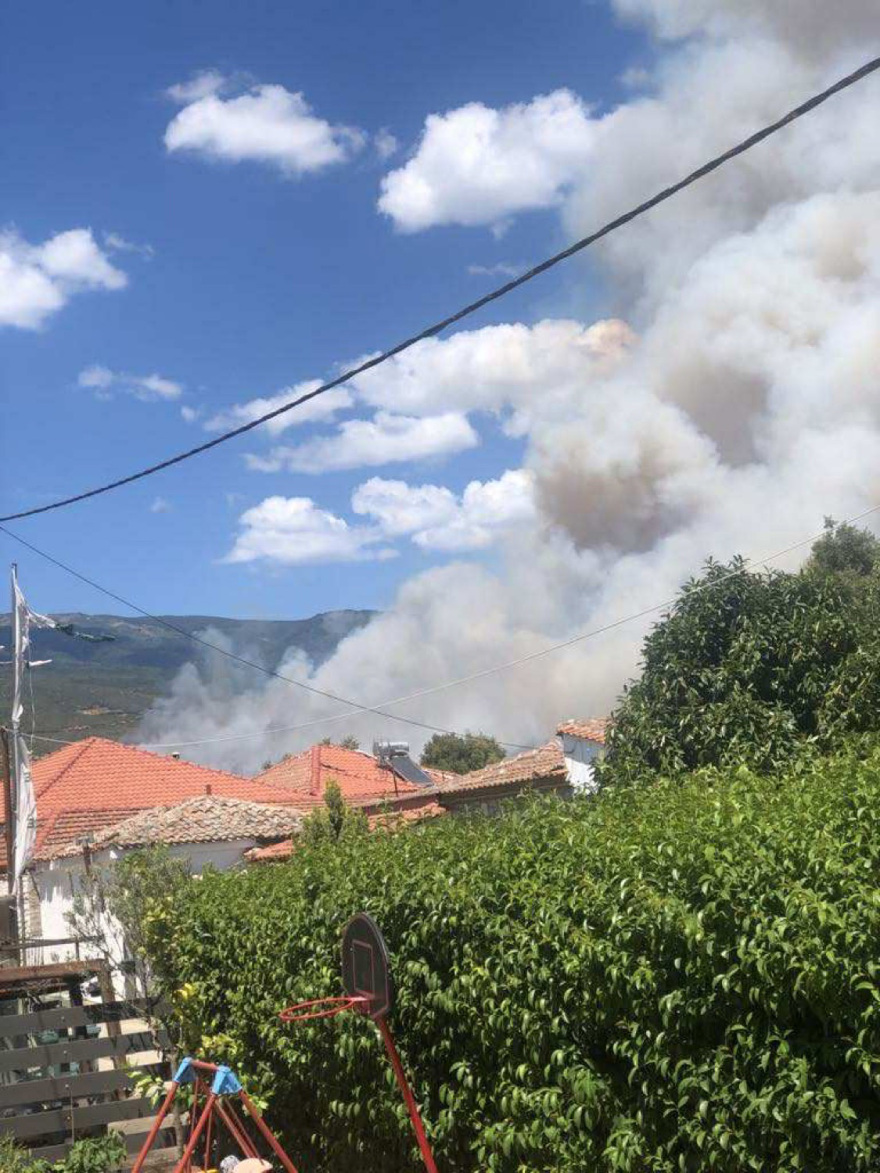 Φωτιά τώρα στην Αγιά Λάρισας, σηκώθηκαν έξι εναέρια μέσα - Μήνυμα 112 προς τους κατοίκους για ετοιμότητα