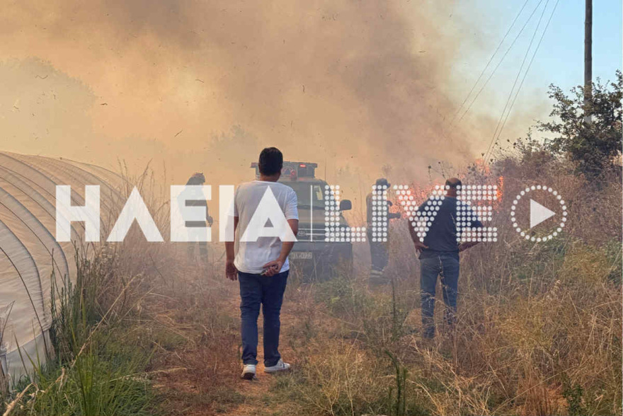 Φωτιά τώρα στα Λεχαινά Ηλείας - Μήνυμα 112 για ετοιμότητα