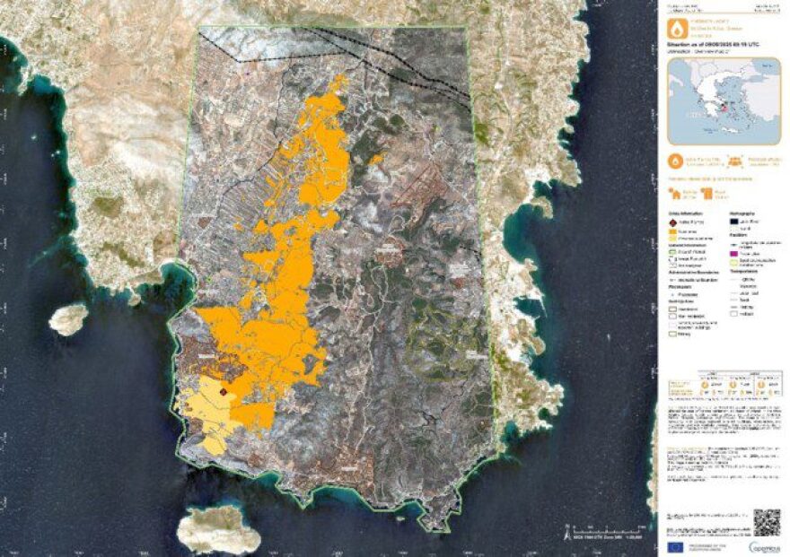 Καλύτερη η εικόνα στις φωτιές που ξέσπασαν χθες σε Σαμοθράκη και Πρέβεζα - Σχεδόν 16.000 στρέμματα κάηκαν στην Κερατέα