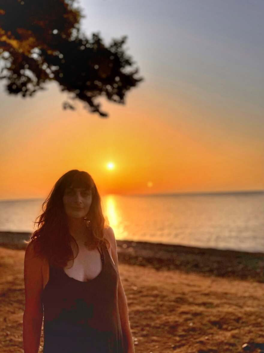 Μαρία Κωνσταντάκη: Οι διακοπές στη Σαμοθράκη και το ηλιοβασίλεμα