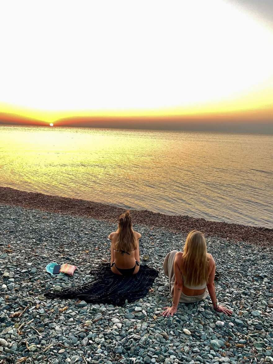 Μαρία Κωνσταντάκη: Οι διακοπές στη Σαμοθράκη και το ηλιοβασίλεμα