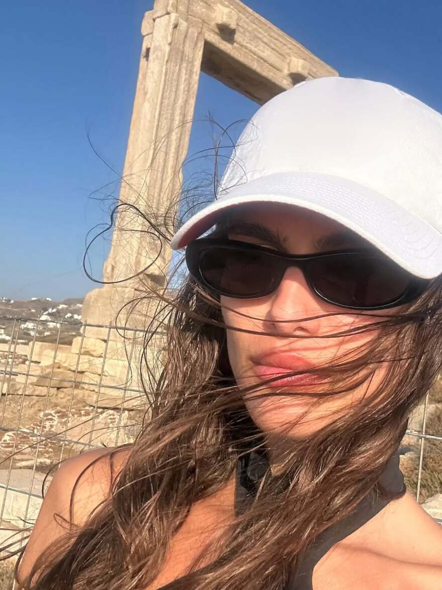 Η Ανθή Φακιδάρη ταξίδεψε στη Νάξο - Οι φωτογραφίες που δημοσίευσε