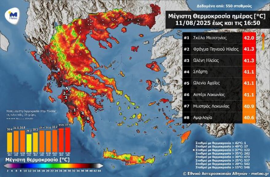 Καιρός: Θυελλώδεις άνεμοι σε Κυκλάδες, Εύβοια και Αττική - «Κόκκινος» συναγερμός για 10 περιφέρειες 