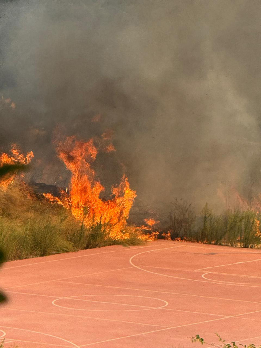 Φωτιά στην Πρέβεζα: Μάχη για να σωθεί η δομή φιλοξενίας μεταναστών της Φιλιππιάδας - Δείτε φωτογραφίες