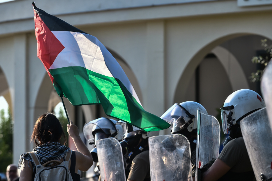 Βόλος: Διαδηλωτές υπέρ της Παλαιστίνης θέλησαν να εμποδίσουν την αποβίβαση Ισραηλινών τουριστών από κρουαζιερόπλοιο