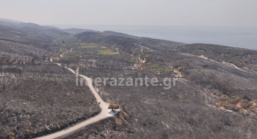 Διάσπαρτες εστίες σε Πάτρα και Χίο - Σε ύφεση τα πύρινα μέτωπα Ζάκυνθο και Πρέβεζα