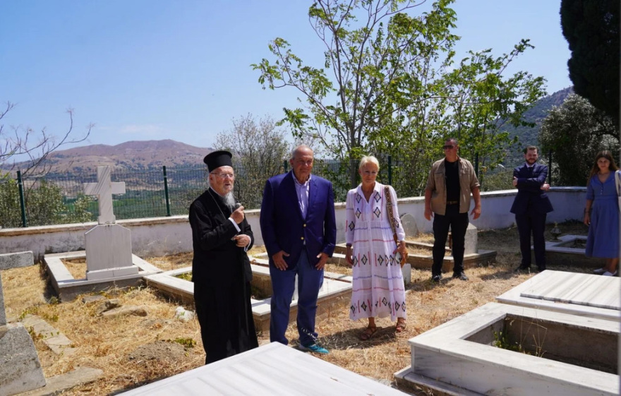 In Imbros Kostas Karamanlis - met with Ecumenical Patriarch Bartholomew