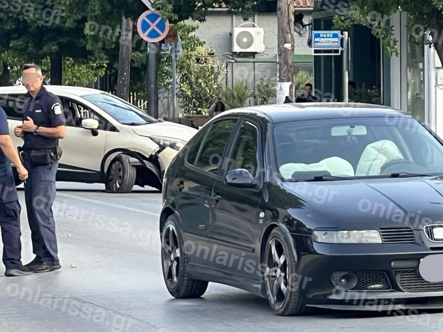 Τροχαίο στη Λάρισα, γυναίκα με το παιδί της μεταφέρθηκαν στο νοσοκομείο