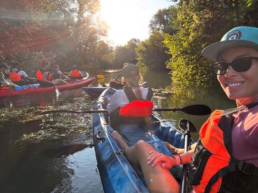Η Μαριέττα Χρουσαλά έκανε καγιάκ στον Αχέροντα - Δείτε τα στιγμιότυπα