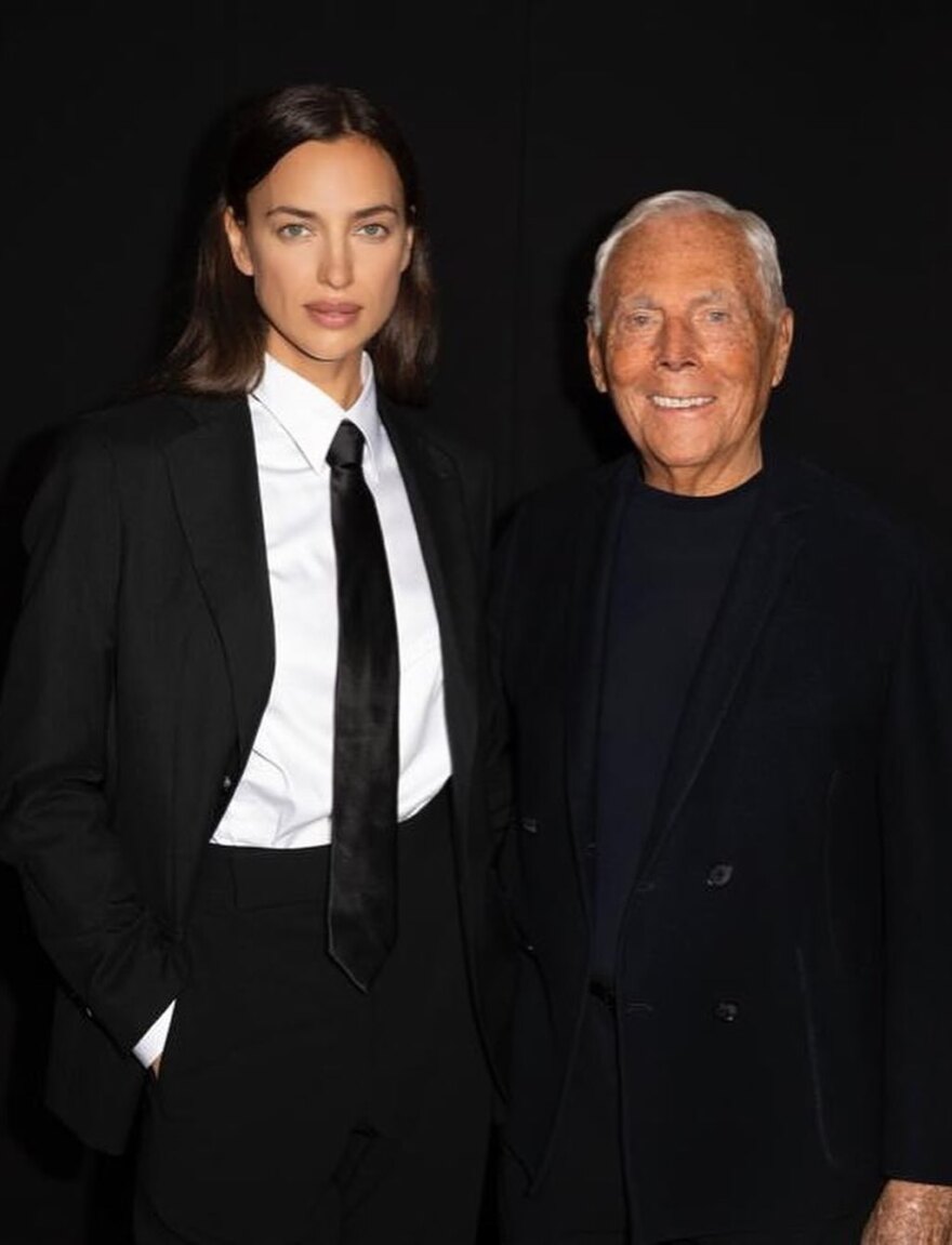 Η Ιρίνα Σάικ αποχαιρετά τον Τζόρτζιο Αρμάνι: «Νιώθω τόσο τυχερή που δούλεψα μαζί σου»