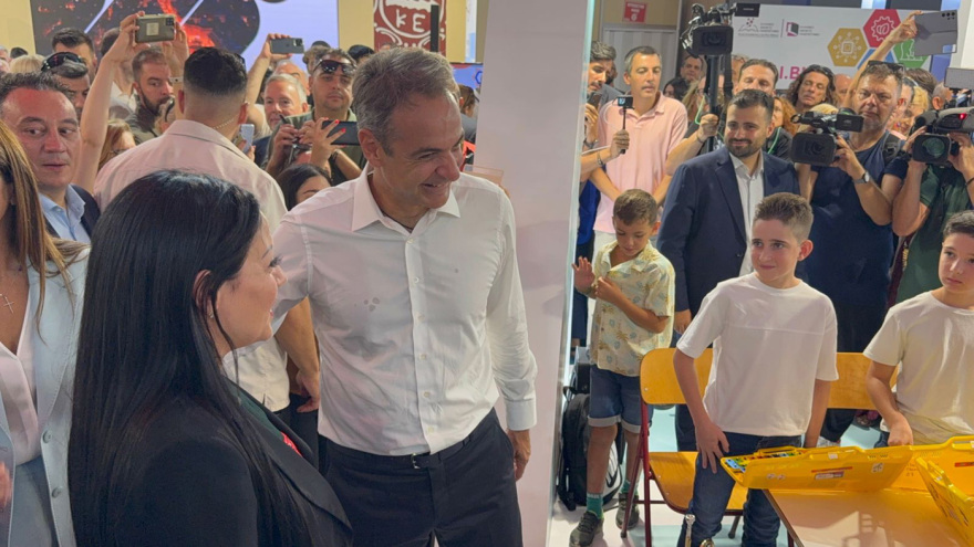Στα εγκαίνια της 89ης ΔΕΘ ο Κυριάκος Μητσοτάκης - Δείτε βίντεο και φωτογραφίες