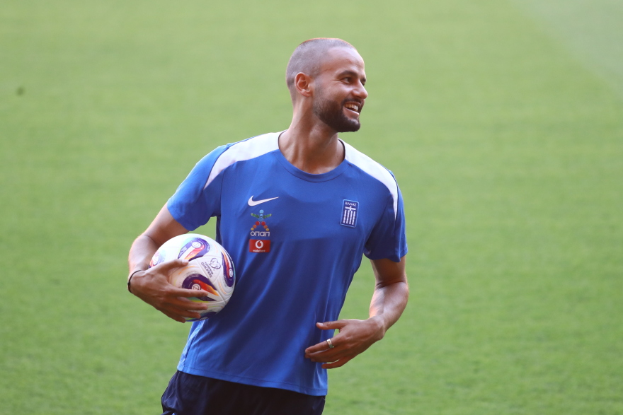 Εθνική ποδοσφαίρου: Η τελευταία προπόνηση πριν το ματς με τη Δανία - Βίντεο, φωτογραφίες 