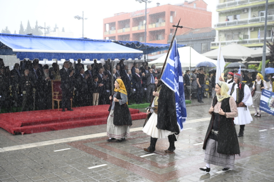 Dendias at the events for the 204th anniversary of Tripolitsa's Fall: 
