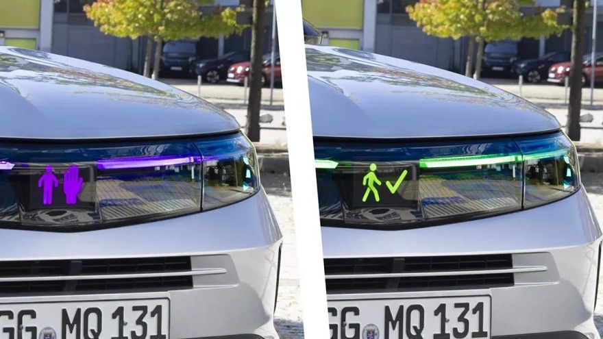 Το Opel Grandland μιλά με τους πεζούς