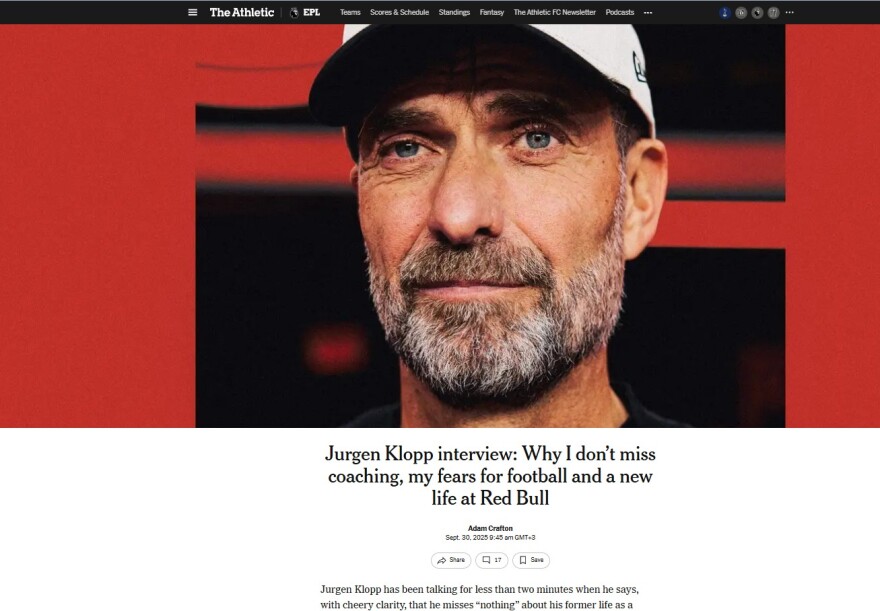 Γιούργκεν Κλοπ: Δεν μου λείπει η προπονητική, αλλά ποτέ μη λες ποτέ