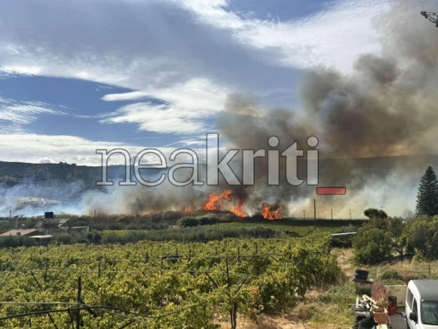 Κρήτη: Συναγερμός για φωτιά στις Μαλάδες – Ήχησε το 112   