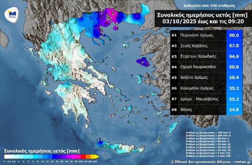  Βελτιωμένος σήμερα και αύριο με λίγες βροχές στα νησιά του Ανατολικού Αιγαίου - Έρχεται νέα κακοκαιρία από Δευτέρα 