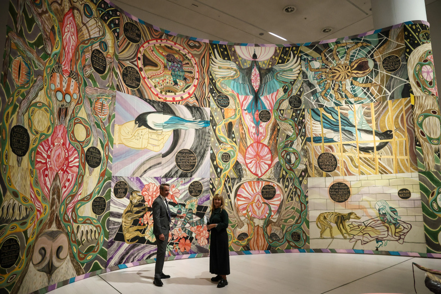 Kyriakou and Marevas Mitsotakis Visit to the National Museum of Contemporary Art - Photos