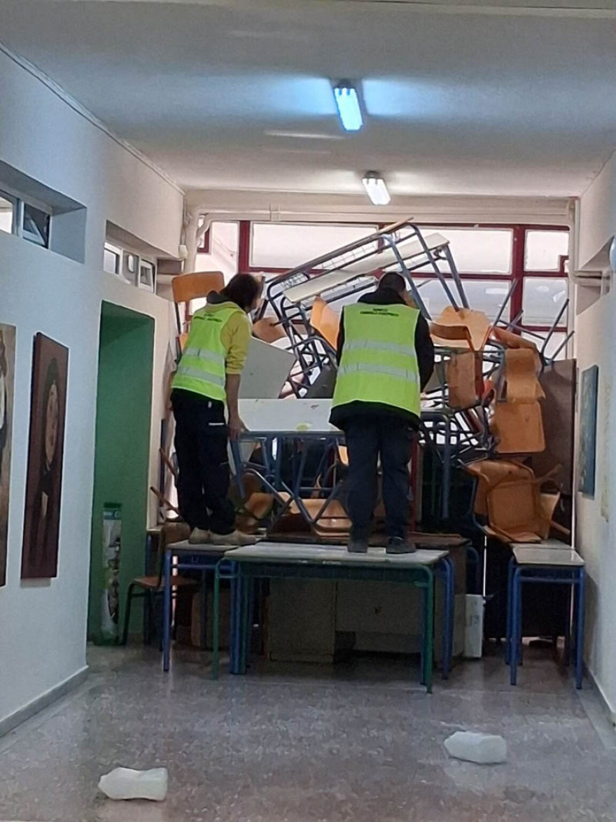 Βανδαλισμοί στο Γυμνάσιο μετά τη λήξη της κατάληψης