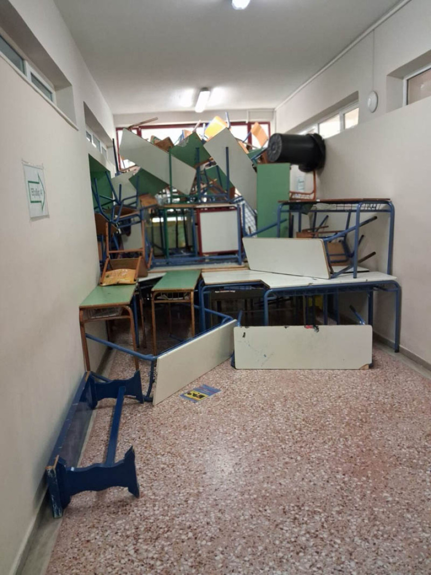 Ραφήνα: Βανδαλισμοί στο Γυμνάσιο μετά τη λήξη της κατάληψης
