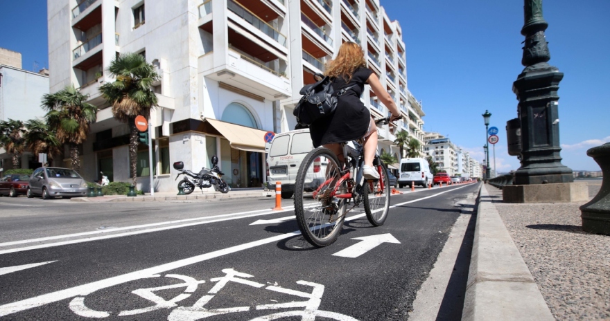 Θεσσαλονίκη: Υψηλού ή πολύ υψηλού κινδύνου πάνω από το 65% των τμημάτων του δικτύου ποδηλατοδρόμων