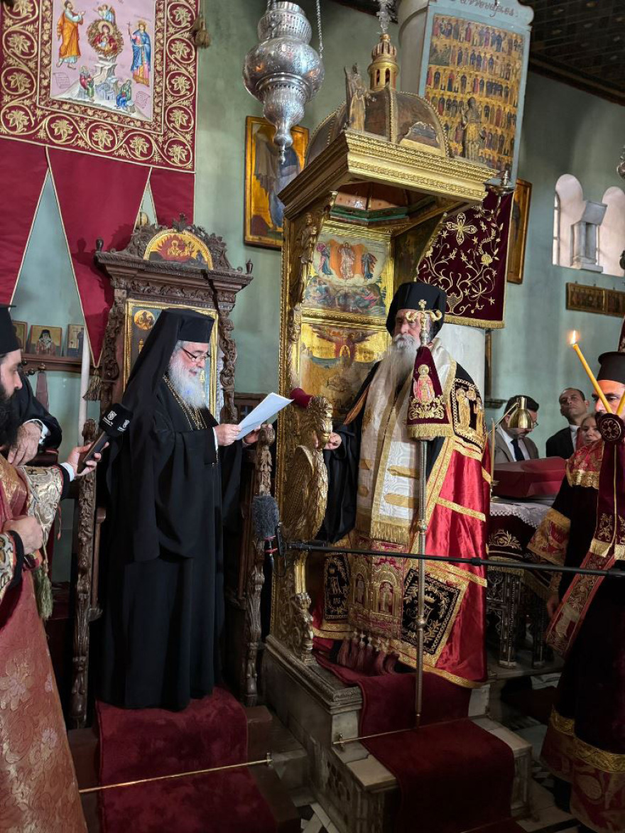 Ο Μητσοτάκης στην ενθρόνιση του νέου Αρχιεπισκόπου Σινά, κ. Συμεών - «Εθνικό καθήκον μας το ενδιαφέρον για τη Μονή»