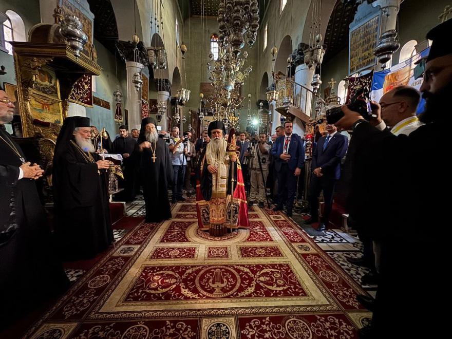 Ο Μητσοτάκης στην ενθρόνιση του νέου Αρχιεπισκόπου Σινά, κ. Συμεών - «Εθνικό καθήκον μας το ενδιαφέρον για τη Μονή»