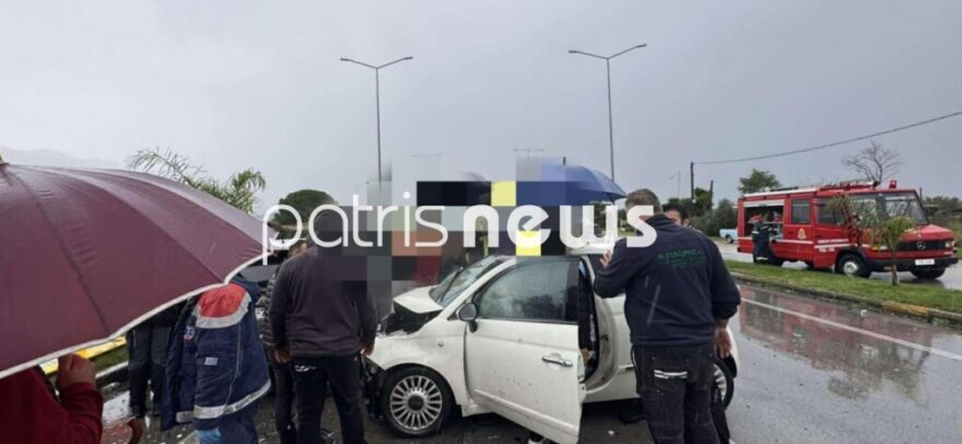 Τροχαίο με καραμπόλα τριών οχημάτων και επτά τραυματίες στην Πατρών - Πύργου