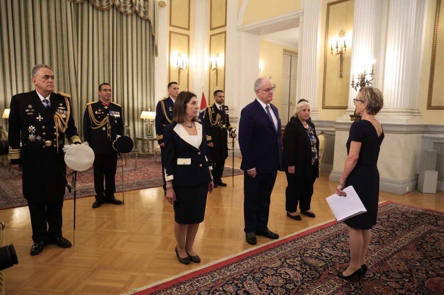 Η Κίμπερλι Γκιλφόιλ υπέβαλε τα διαπιστευτήριά της στον Πρόεδρο της Δημοκρατίας
