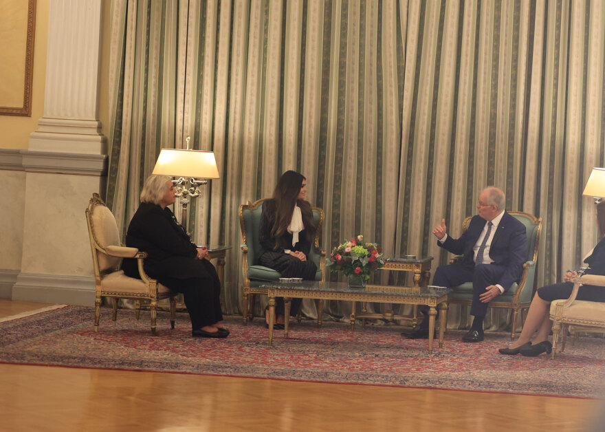 Η Κίμπερλι Γκιλφόιλ υπέβαλε τα διαπιστευτήριά της στον Πρόεδρο της Δημοκρατίας