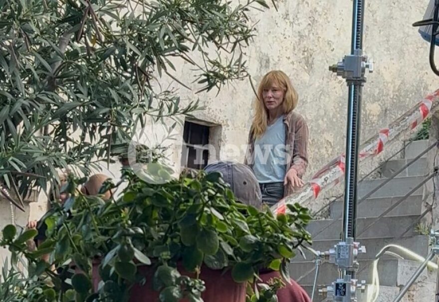 Οι πρώτες φωτογραφίες με την Κέιτ Μπλάνσετ στην Μεσσηνία για τα γυρίσματα του «Sweetsick»