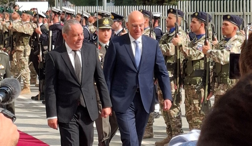 Στη Λευκωσία ο Δένδιας, συναντήθηκε με Πάλμα και Χριστοδουλίδη - SAFE, συμπαραγωγές και Τουρκία στο επίκεντρο