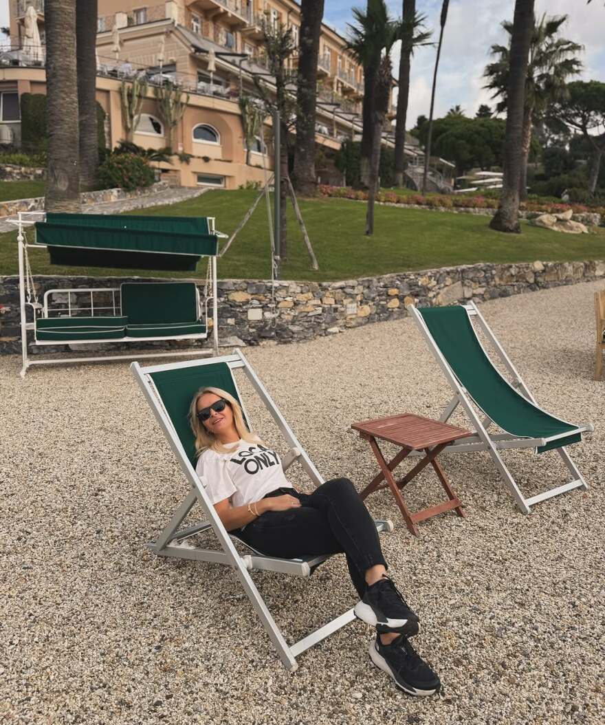 H Μαρία Μπεκατώρου δημοσίευσε φωτογραφίες από το ταξίδι της στη Γένοβα
