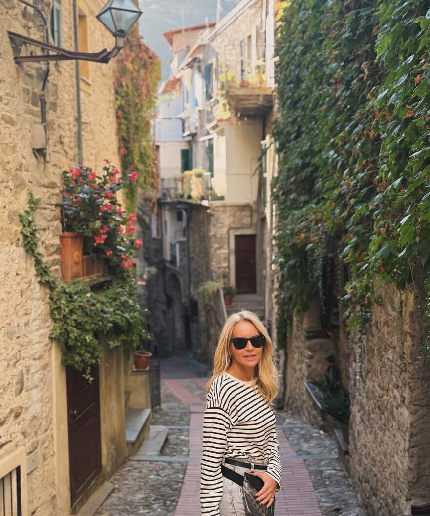 H Μαρία Μπεκατώρου δημοσίευσε φωτογραφίες από το ταξίδι της στη Γένοβα
