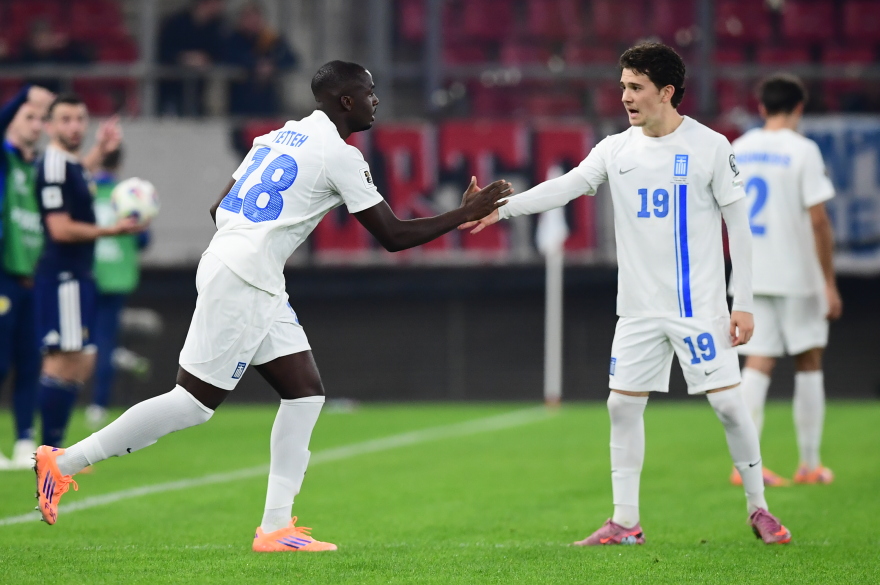 Ελλάδα - Σκωτία: Πρώτη εμφάνιση του Τεττέη  με την γαλανόλευκη - Βίντεο 