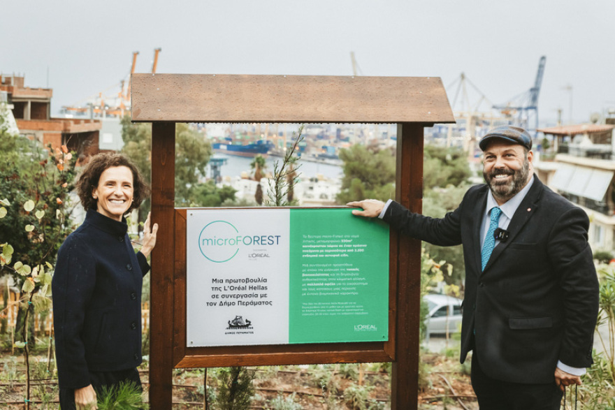Το 2ο micro Forest από τη L’Oréal Hellas, αλλάζει για πάντα το αστικό τοπίο του Δήμου Περάματος
