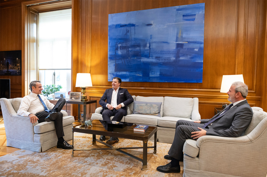 Με τον Ντέγιαν Μποντίρογκα συναντήθηκε ο Μητσοτάκης  - Συζήτησαν για το Final Four της Euroleague στην Αθήνα