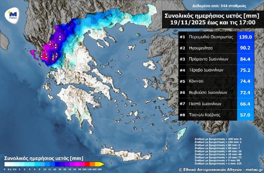 Εικόνες καταστροφής στο Νεστόριο Καστοριάς - Υπερχείλισε ο ποταμός Αλιάκμονας